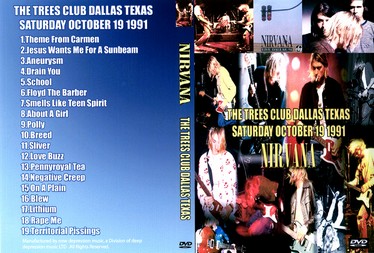 Picture of Nirvana: The Trees Club Dallas Texas Saturday October 19 '1991